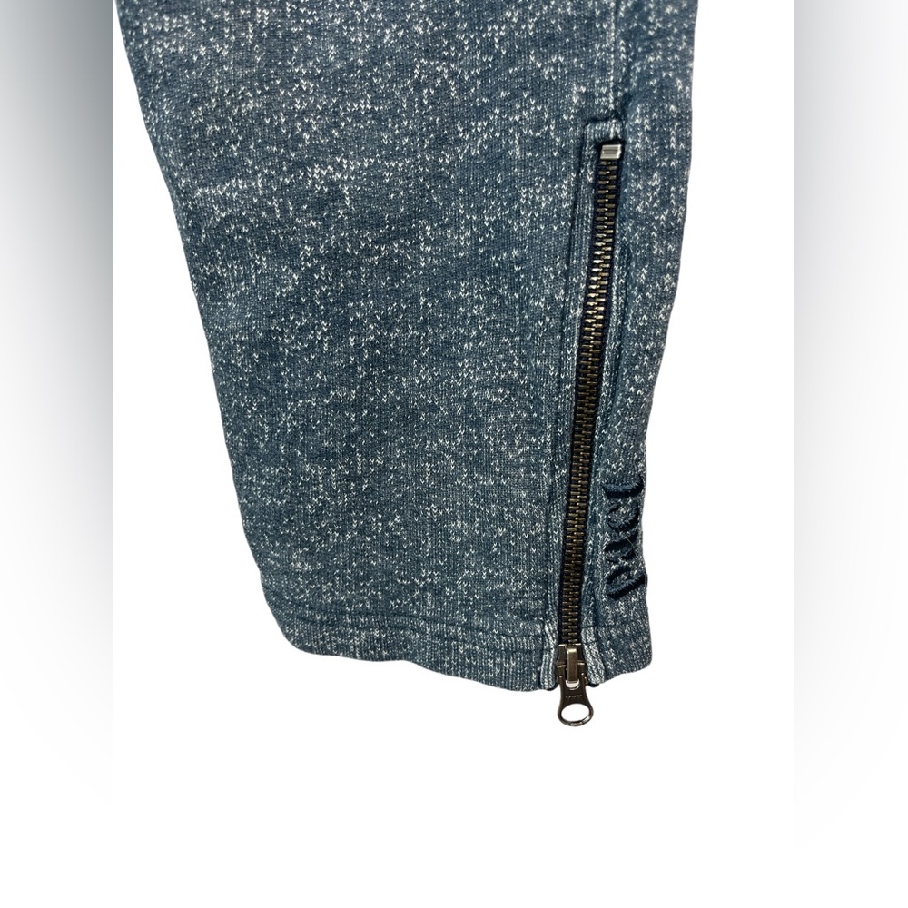 Pact mens organic cotton Heathered blue jogger with zipper ankle size XL - Picture 2 of 6